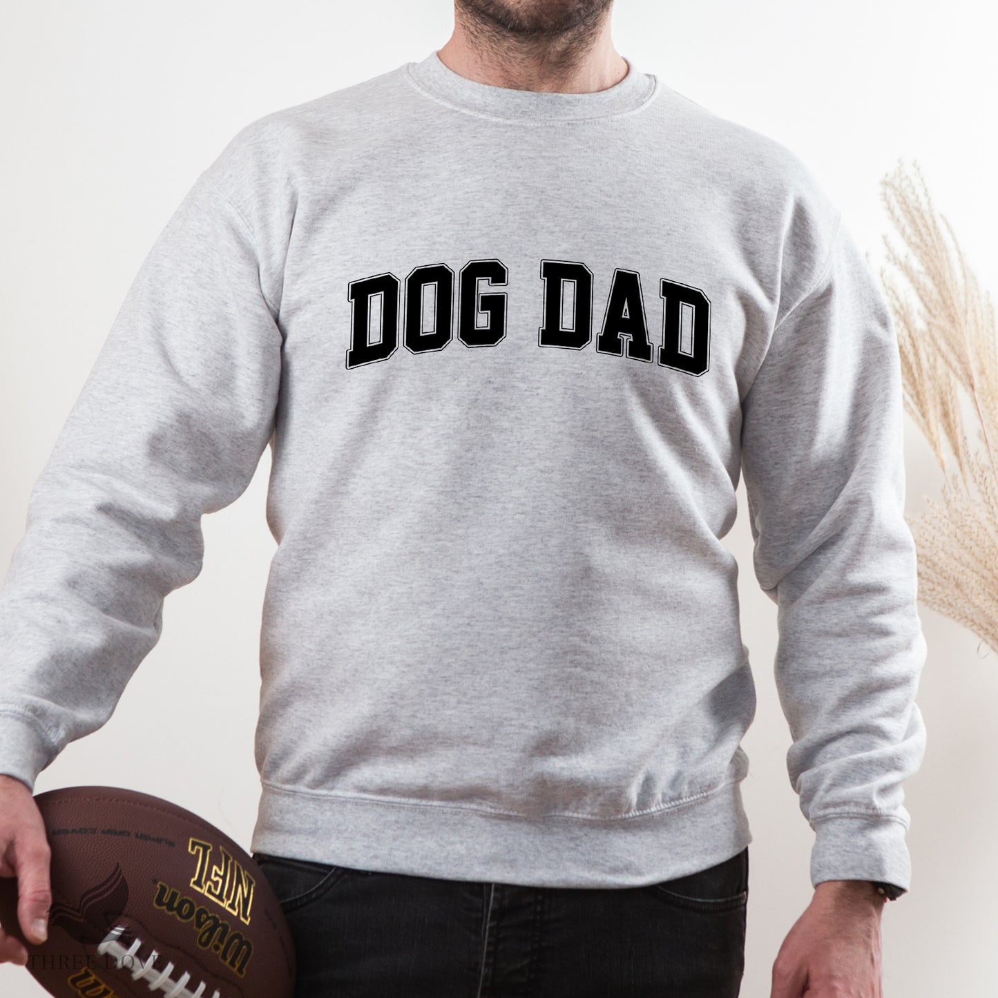 retro dog dad varsity svg