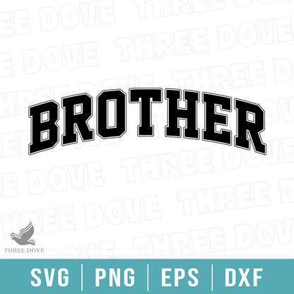 Retro Brother Varsity SVG