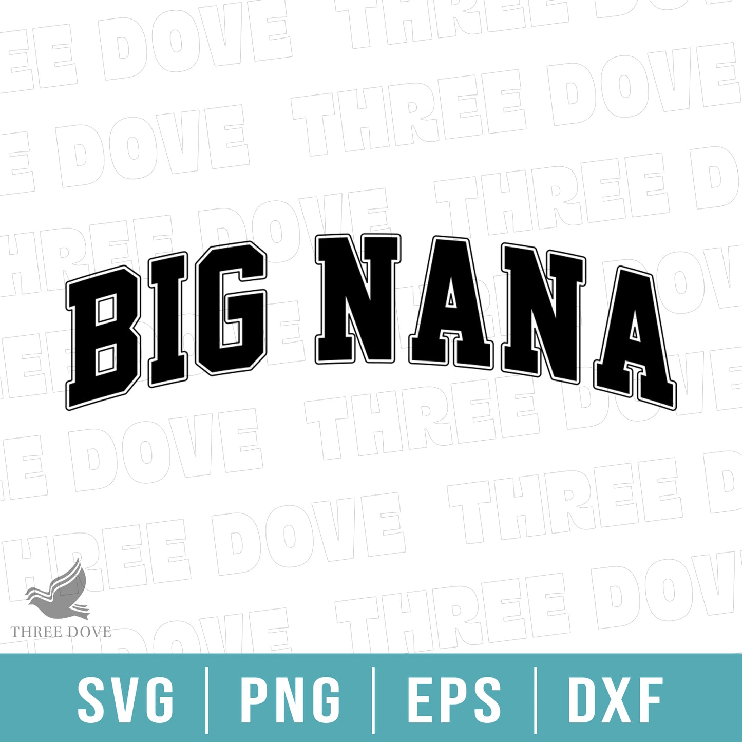 retro big nana varsity svg