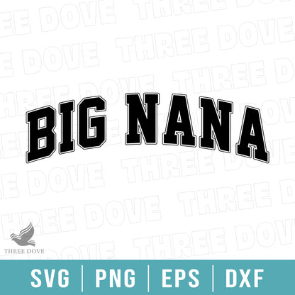 Retro Big Nana Varsity SVG