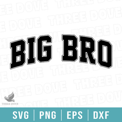 Retro Big bro Varsity SVG