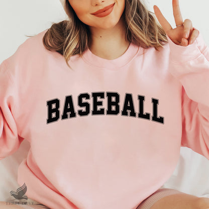 Retro Baseball Varsity Black SVG