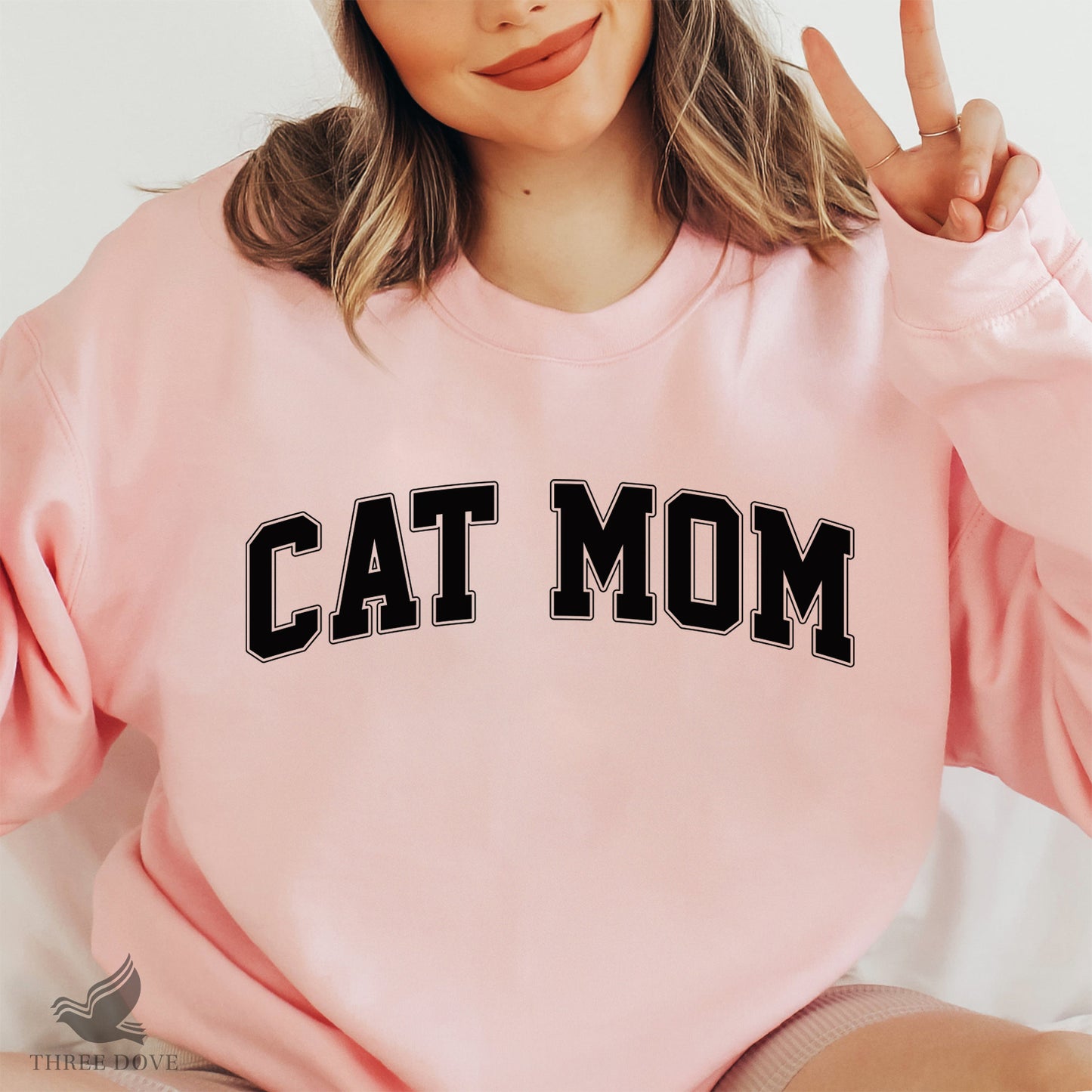 retro cat mom varsity svg