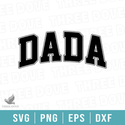 Retro Dada Varsity SVG