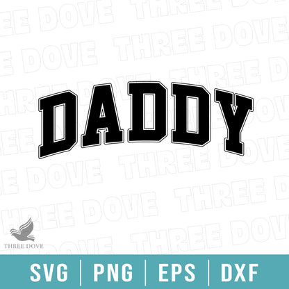 Retro Daddy Varsity SVG