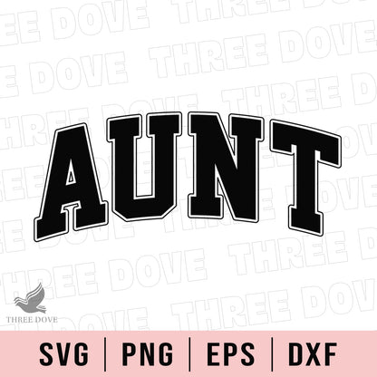 Retro Aunt Varsity SVG