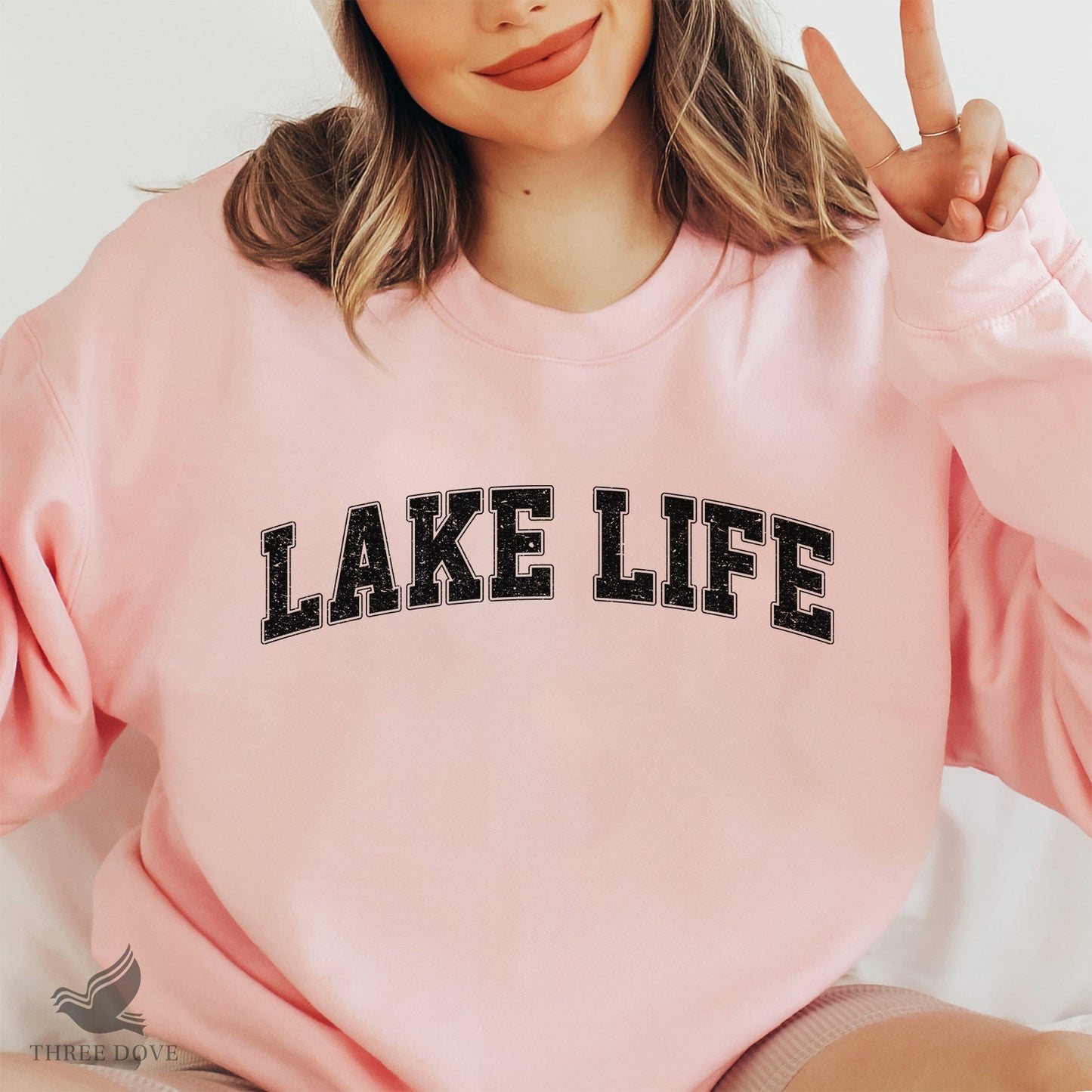 retro lake life varsity sublimation png