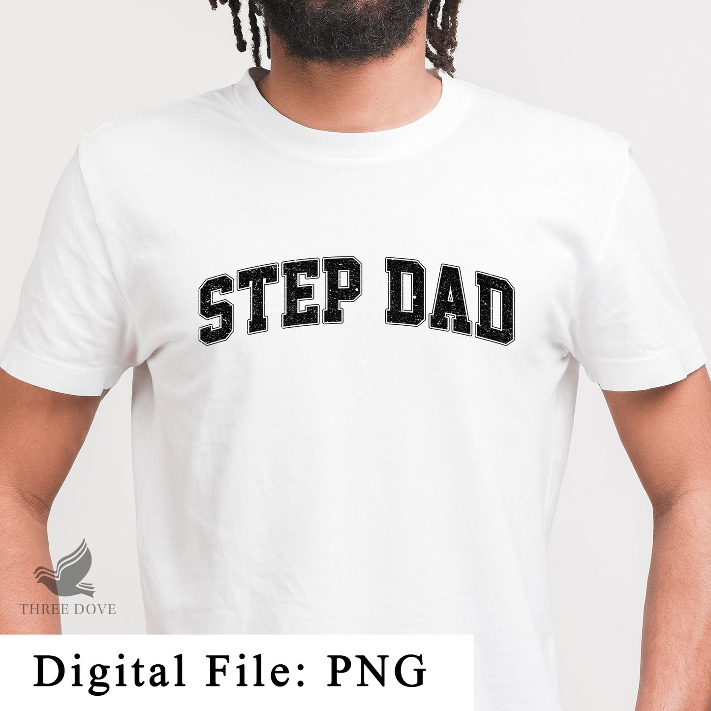 retro step dad varsity sublimation png