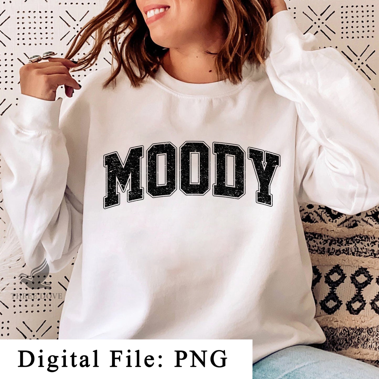 retro moody varsity sublimation png