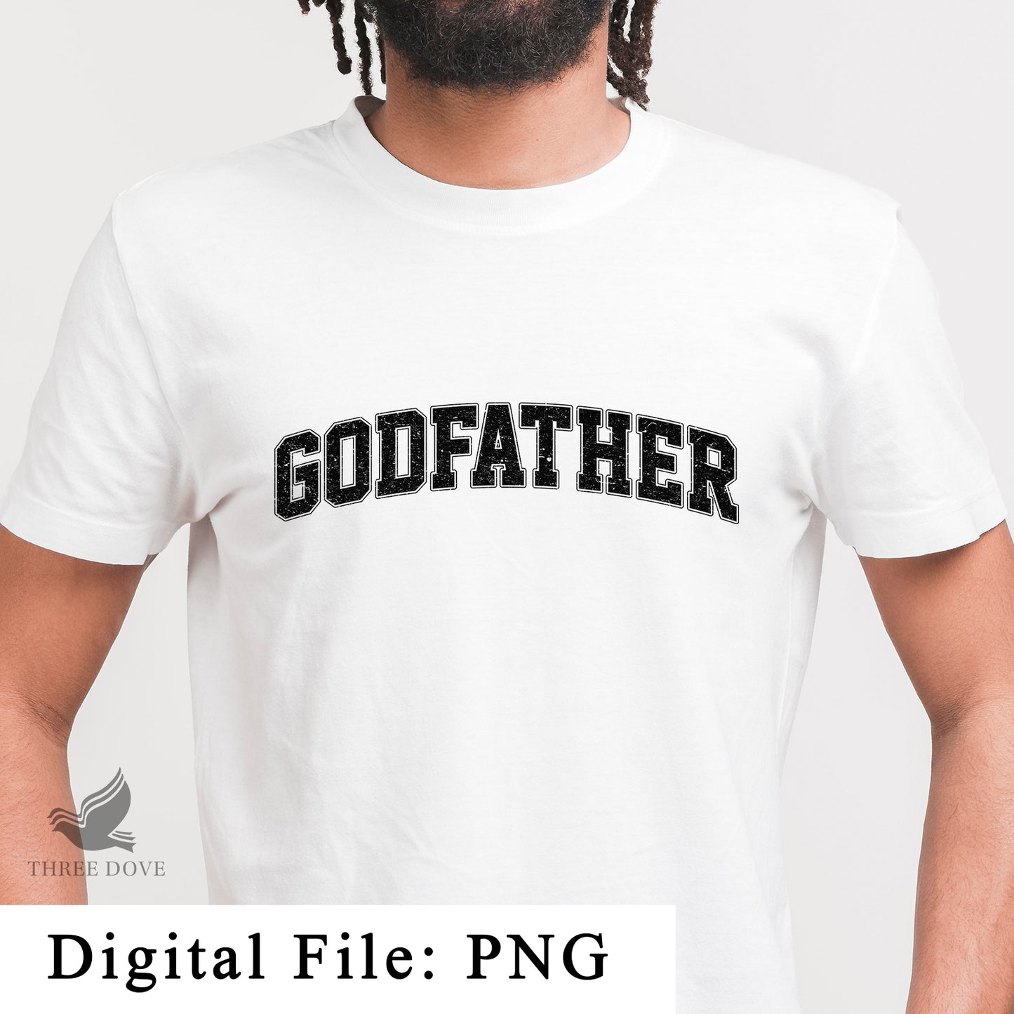 retro godfather varsity sublimation png