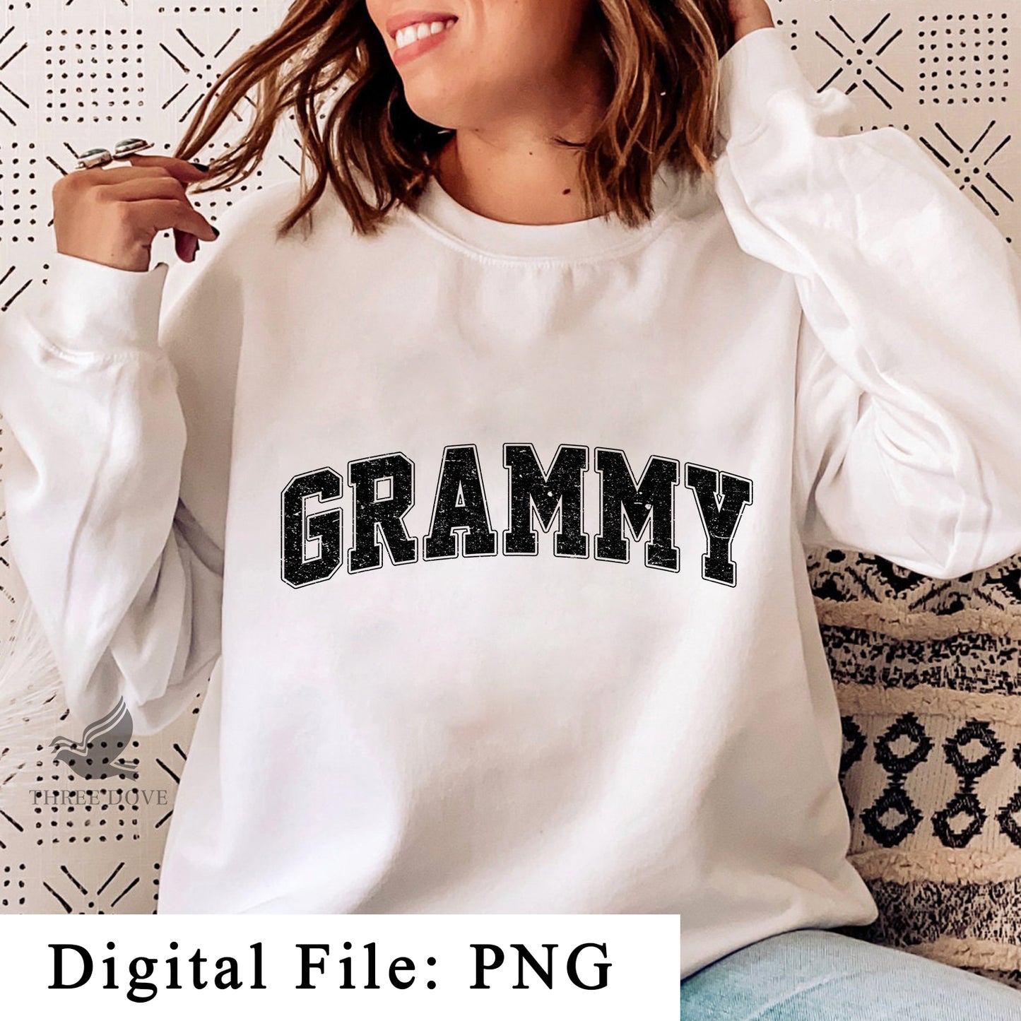 retro grammy varsity sublimation png