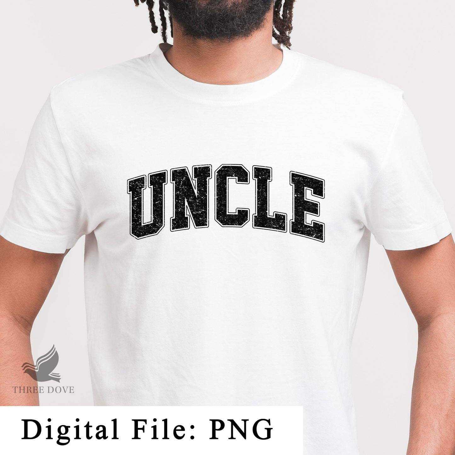 retro uncle varsity sublimation png