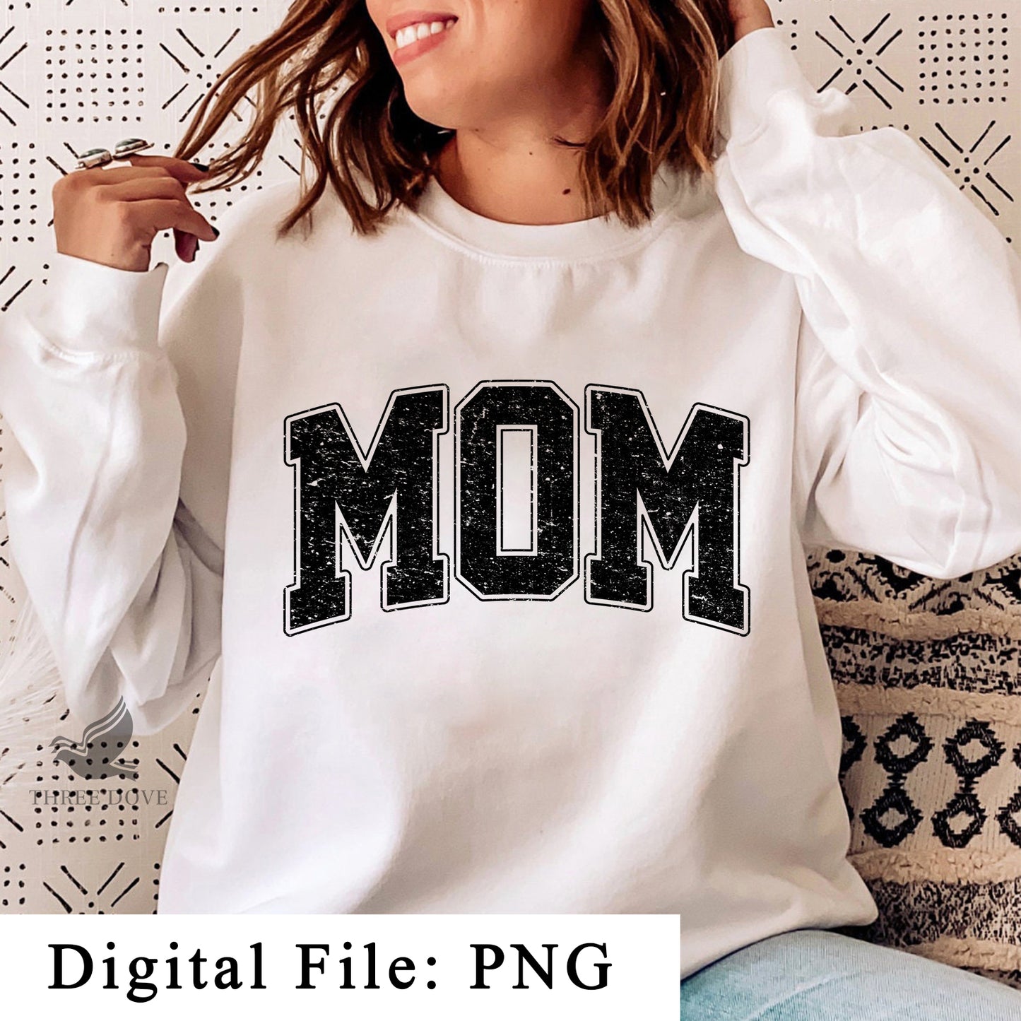 mom varsity sublimation png