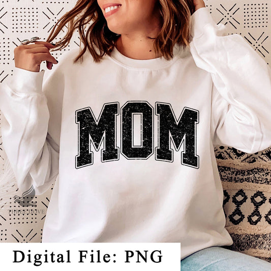 Mom Varsity Sublimation PNG