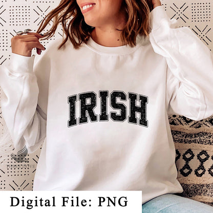 Retro Irish Varsity Sublimation PNG