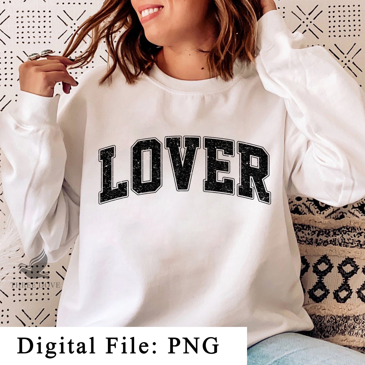 retro lover varsity sublimation png