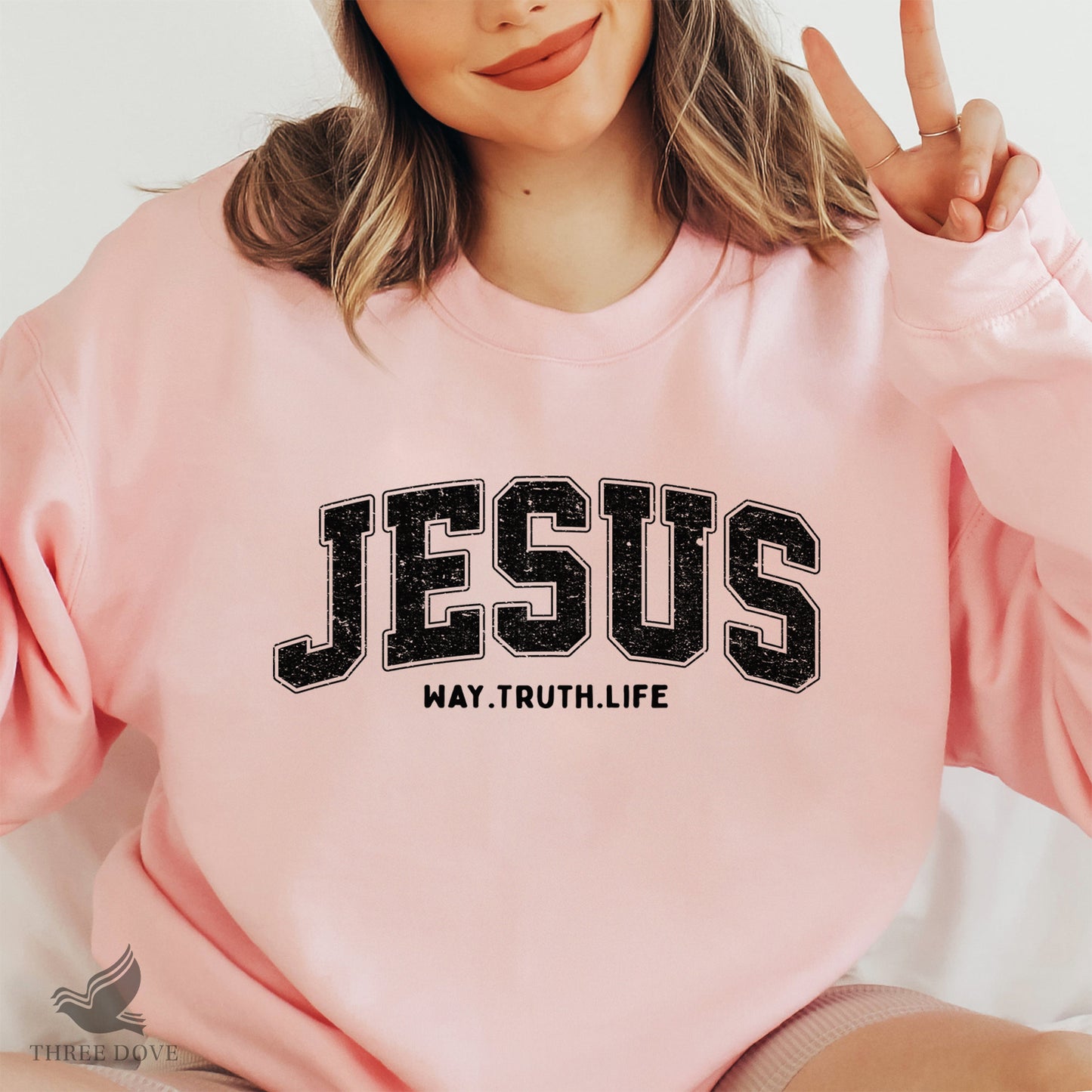 retro jesus way.truth.life varsity sublimation png