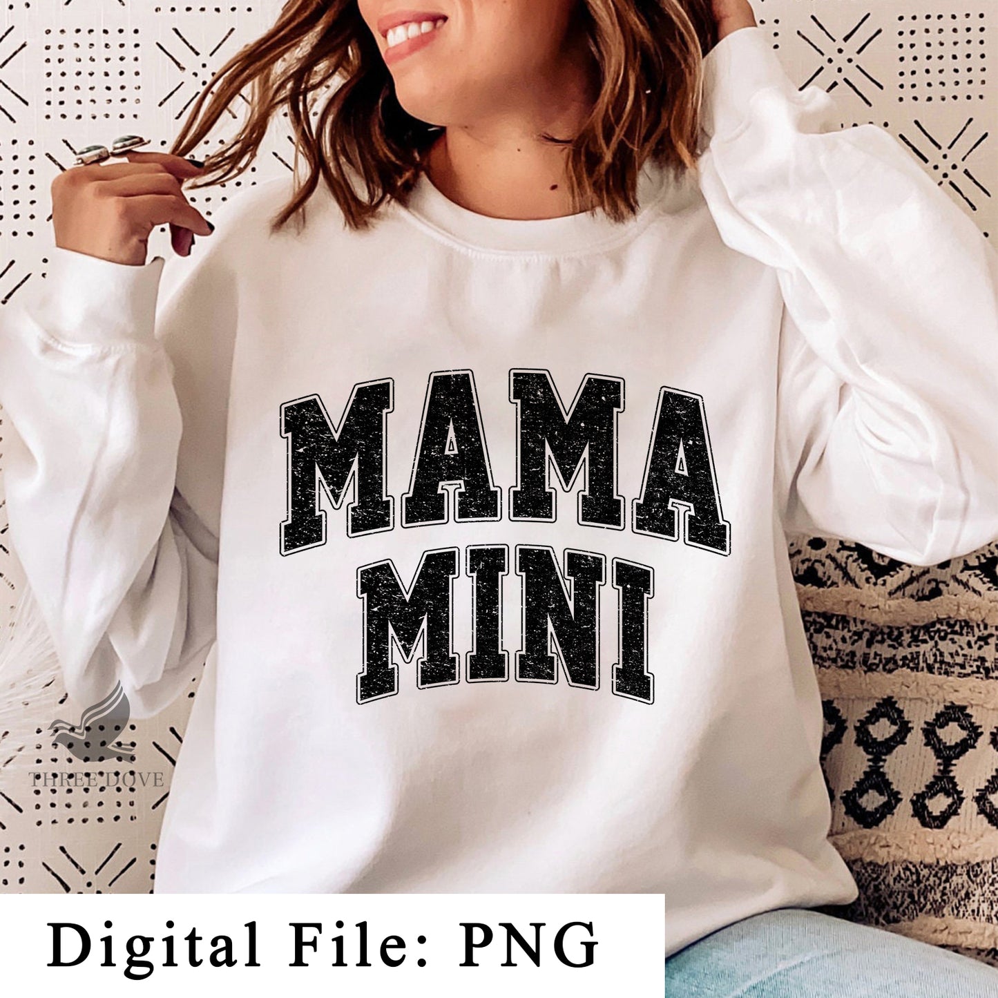 mama mini varsity sublimation png