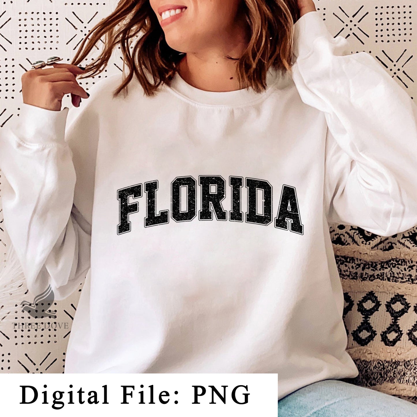 retro florida varsity sublimation png