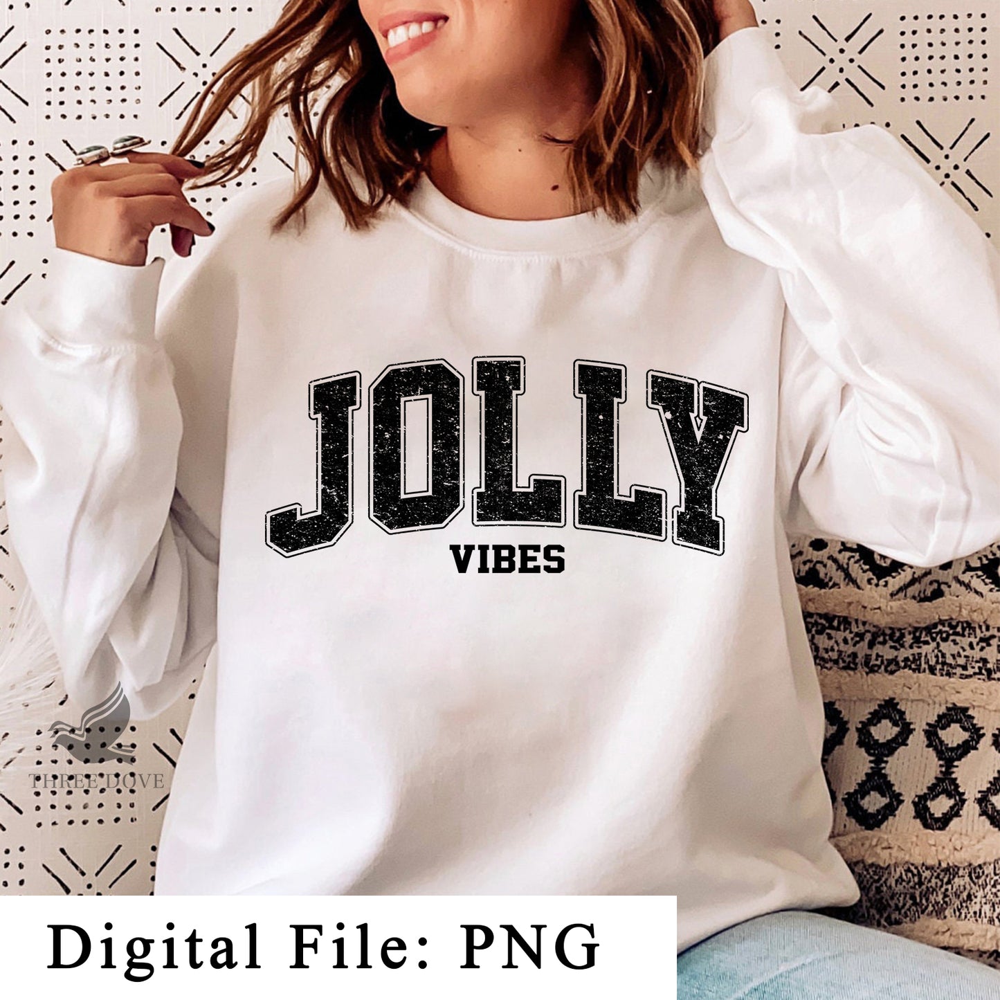 retro jolly vibes varsity sublimation png