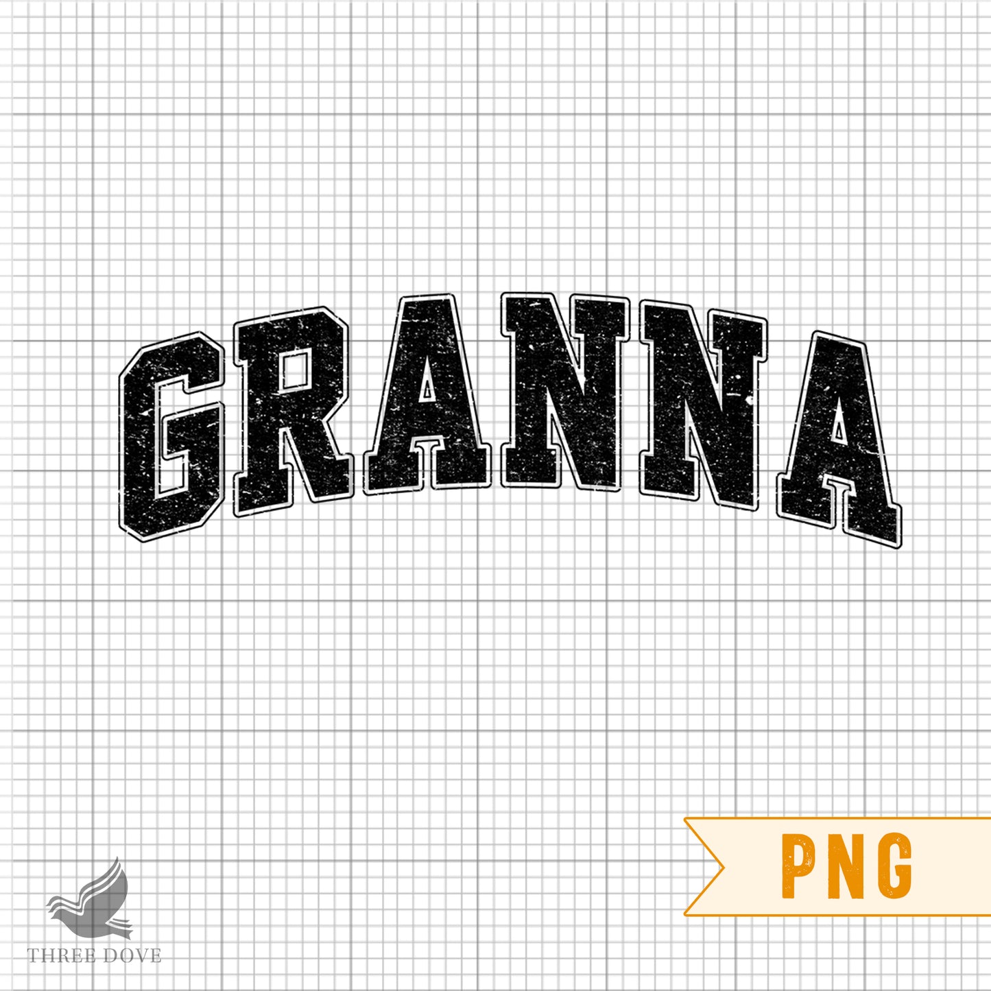 retro granna varsity sublimation png