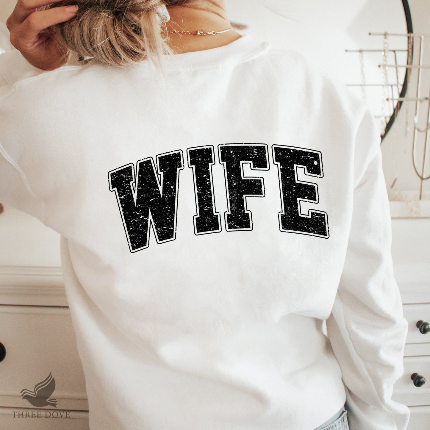 retro wife varsity sublimation png