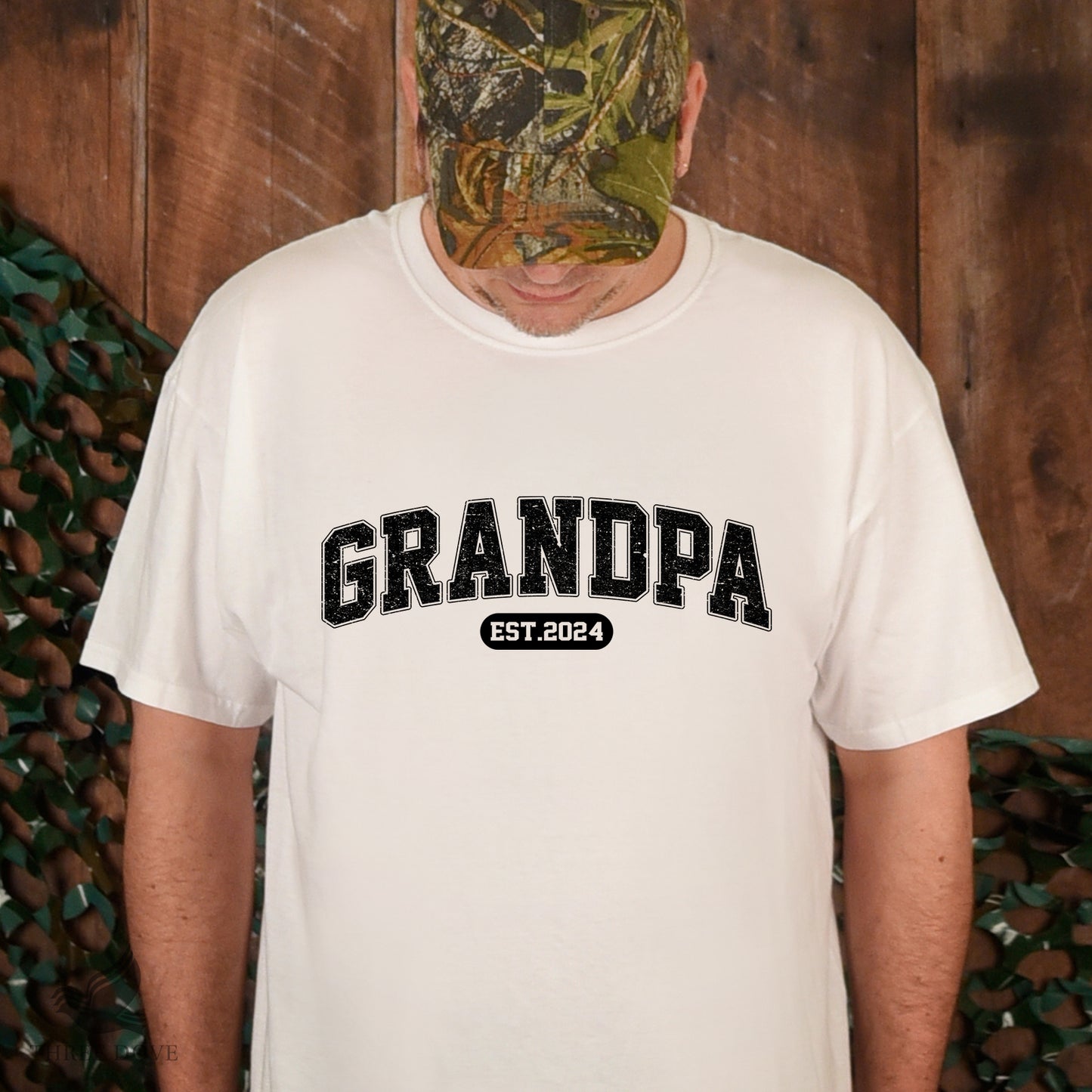 retro grandpa est.2024 varsity sublimation png