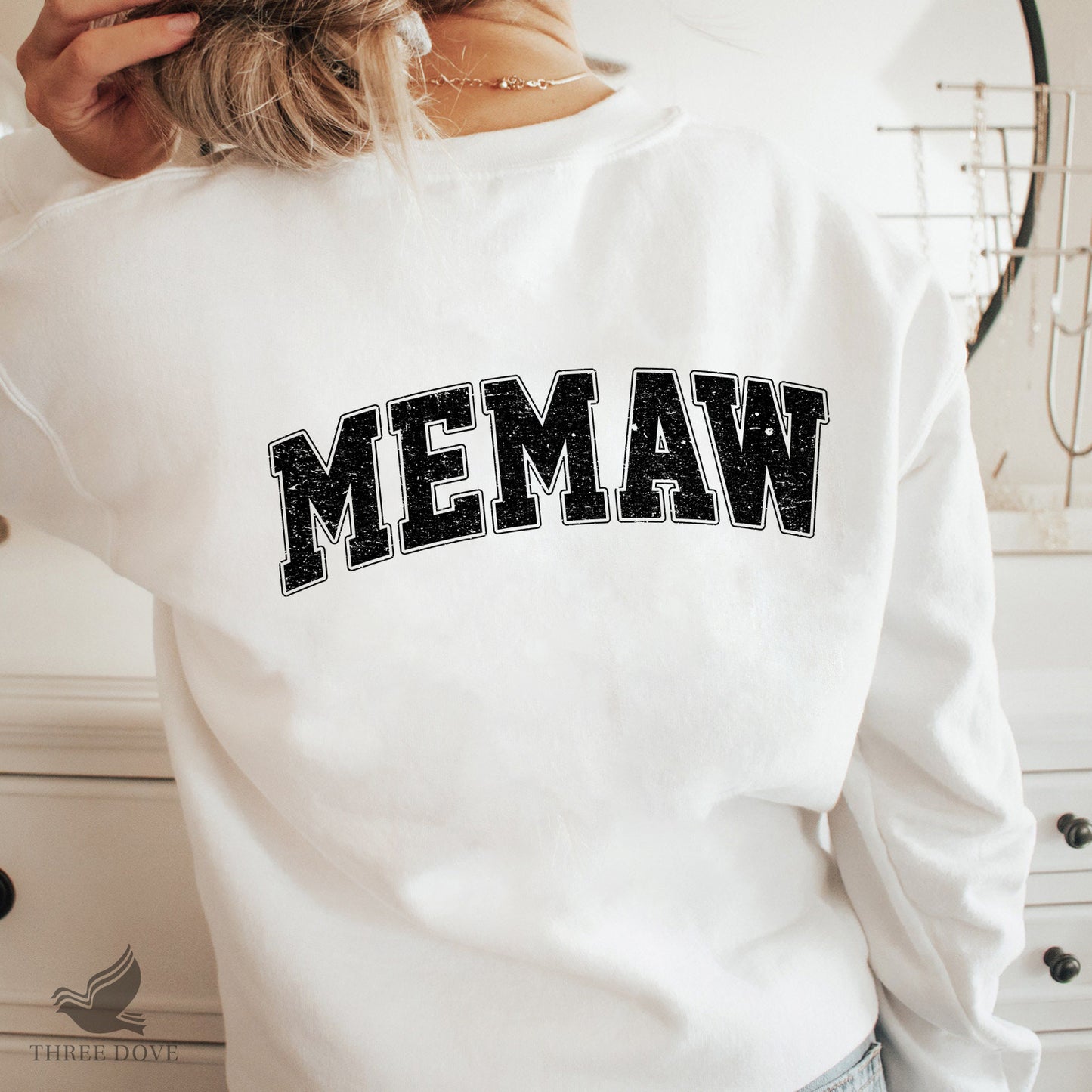 retro memaw varsity sublimation png