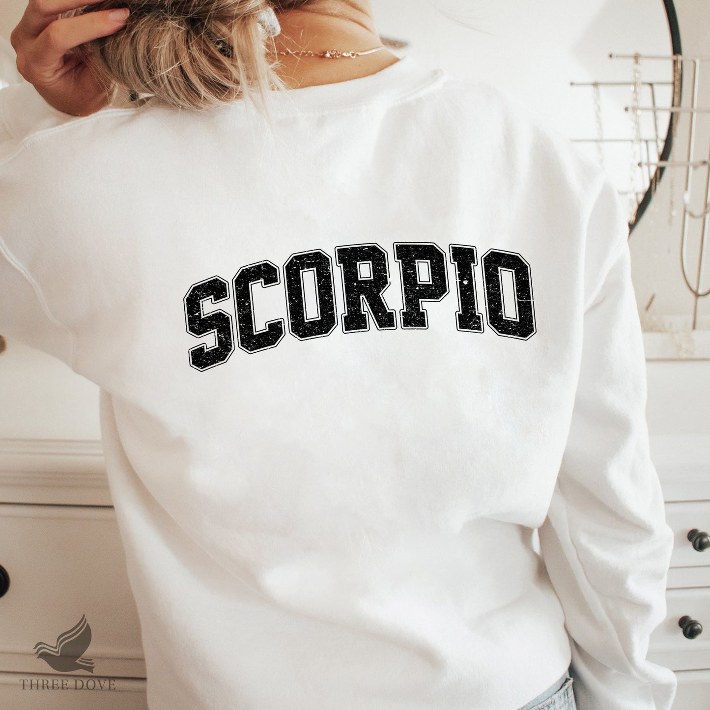 retro scorpio varsity sublimation png