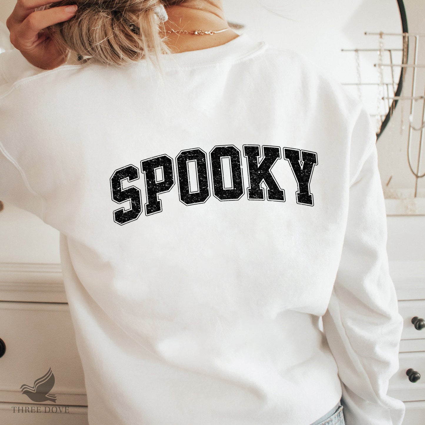 retro spooky varsity sublimation png