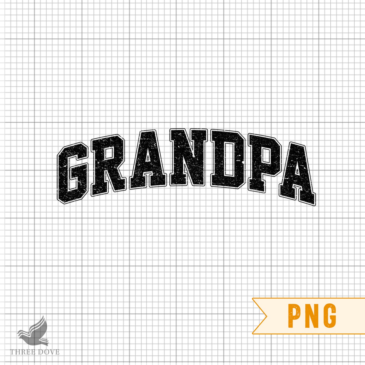 retro grandpa varsity sublimation png