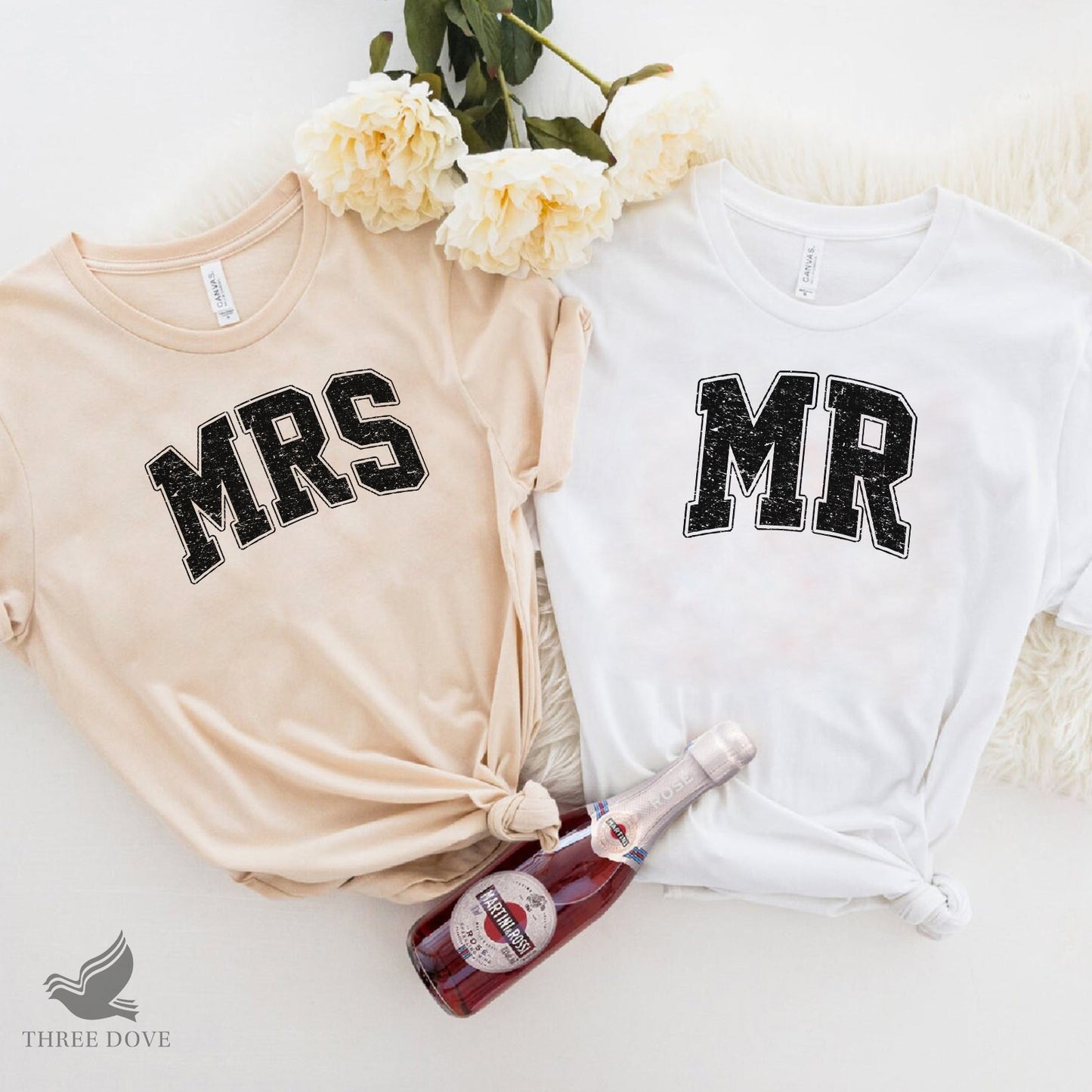 retro mr & mrs varsity sublimation png