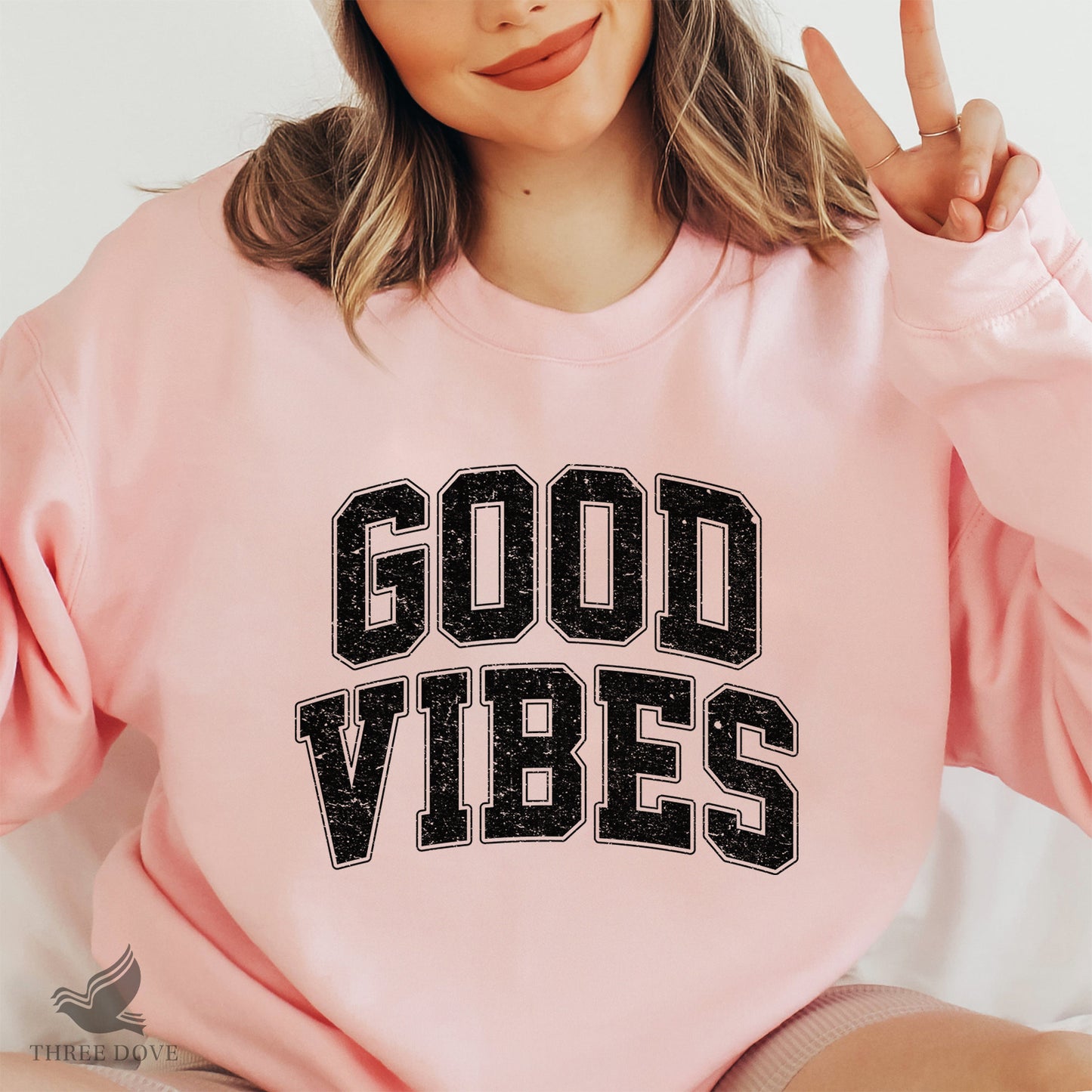 retro good vibes varsity sublimation png