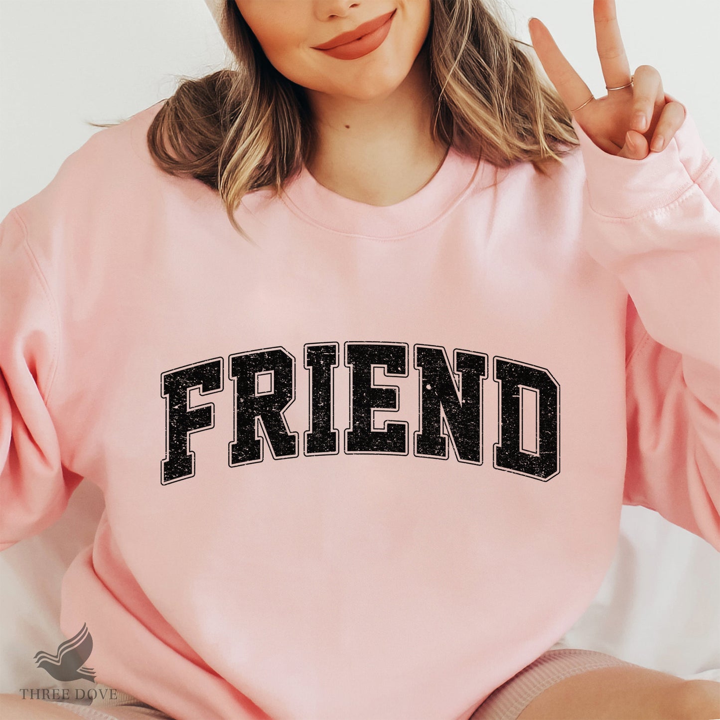 retro friend varsity sublimation png