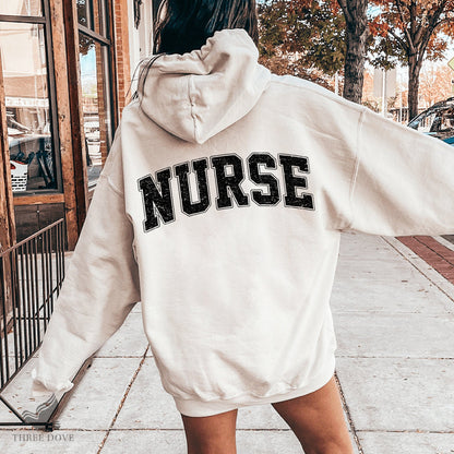 Retro Nurse Varsity Sublimation PNG