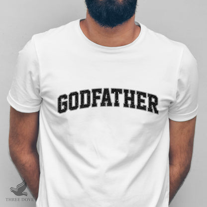 Retro Godfather Varsity Sublimation PNG