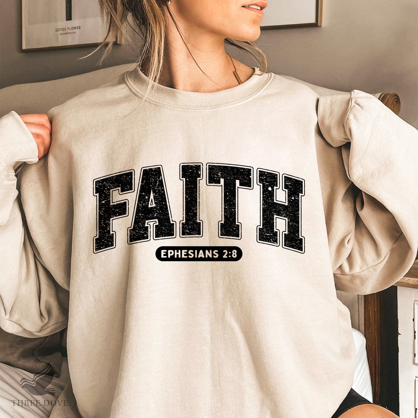 retro faith ephesians varsity sublimation png