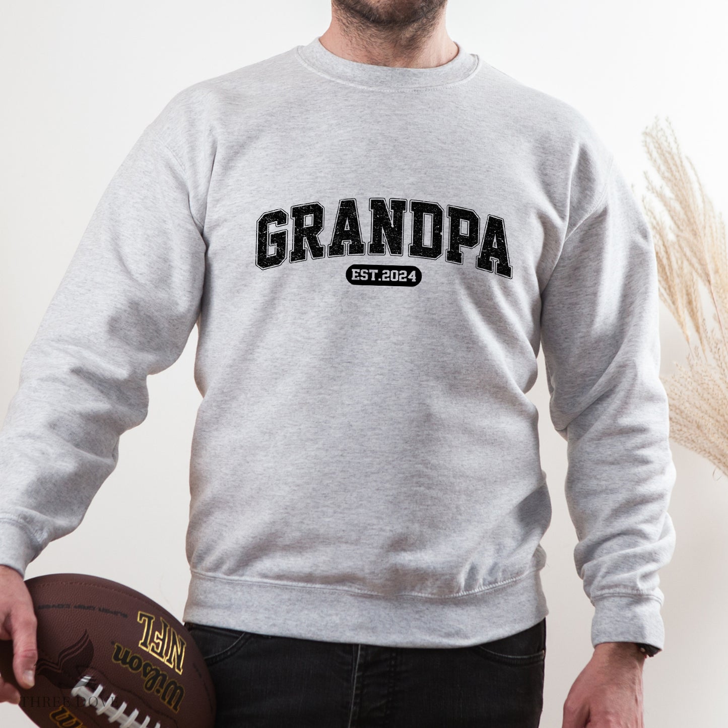 retro grandpa est.2024 varsity sublimation png