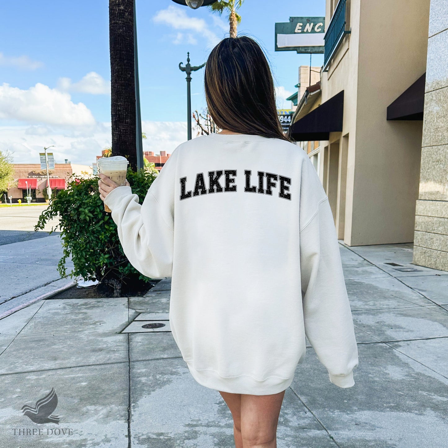 retro lake life varsity sublimation png