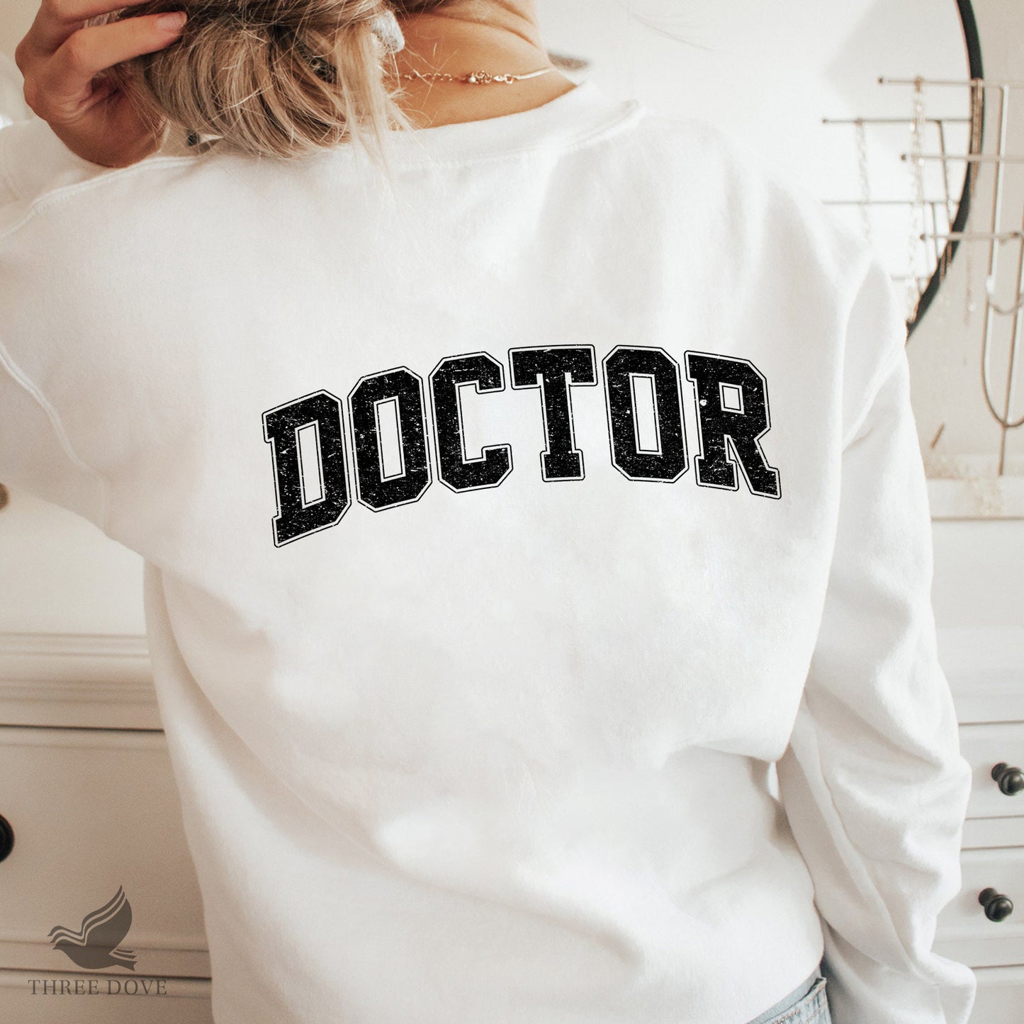 retro doctor varsity sublimation png