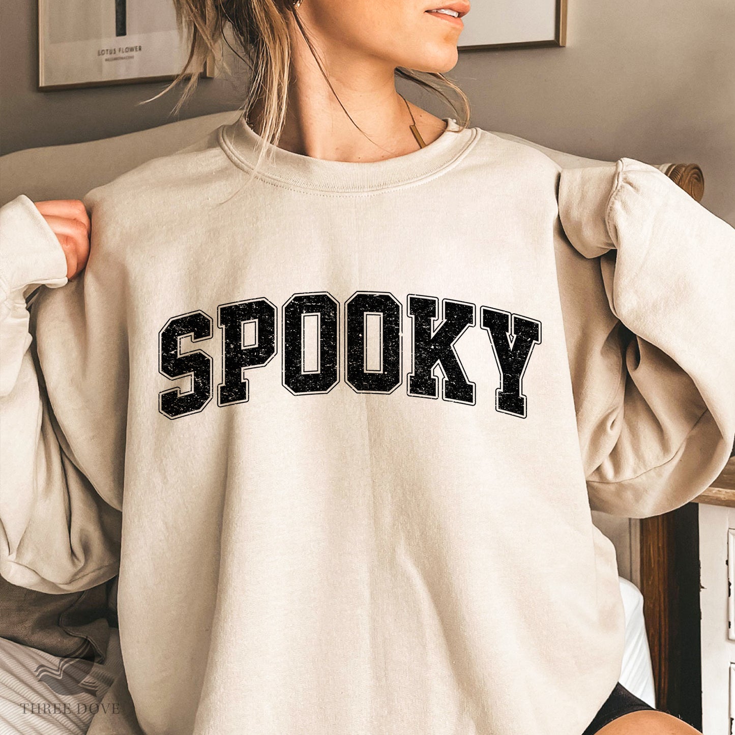 retro spooky varsity sublimation png