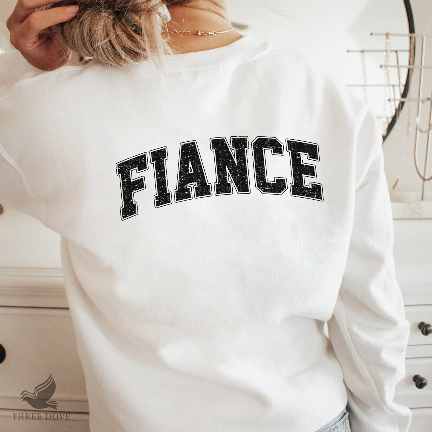 retro fiance varsity sublimation png