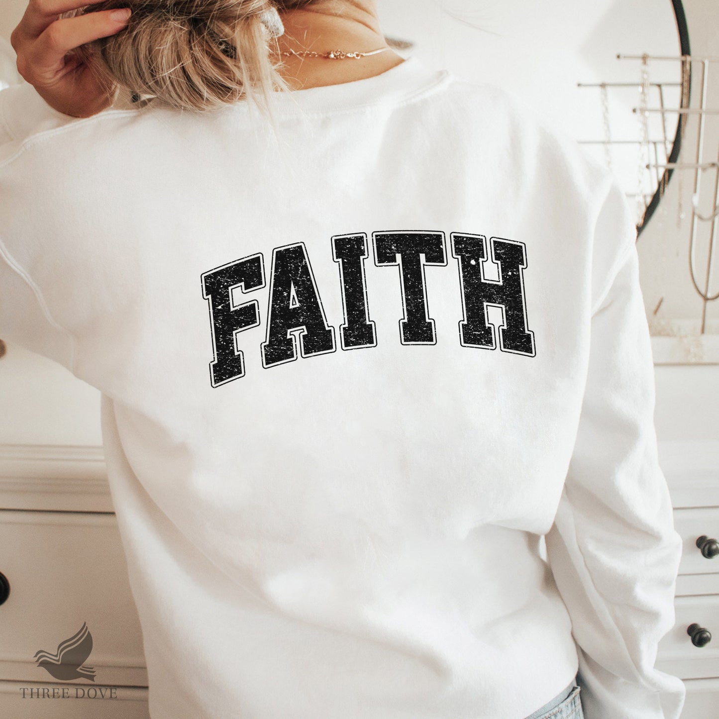 retro faith varsity sublimation png