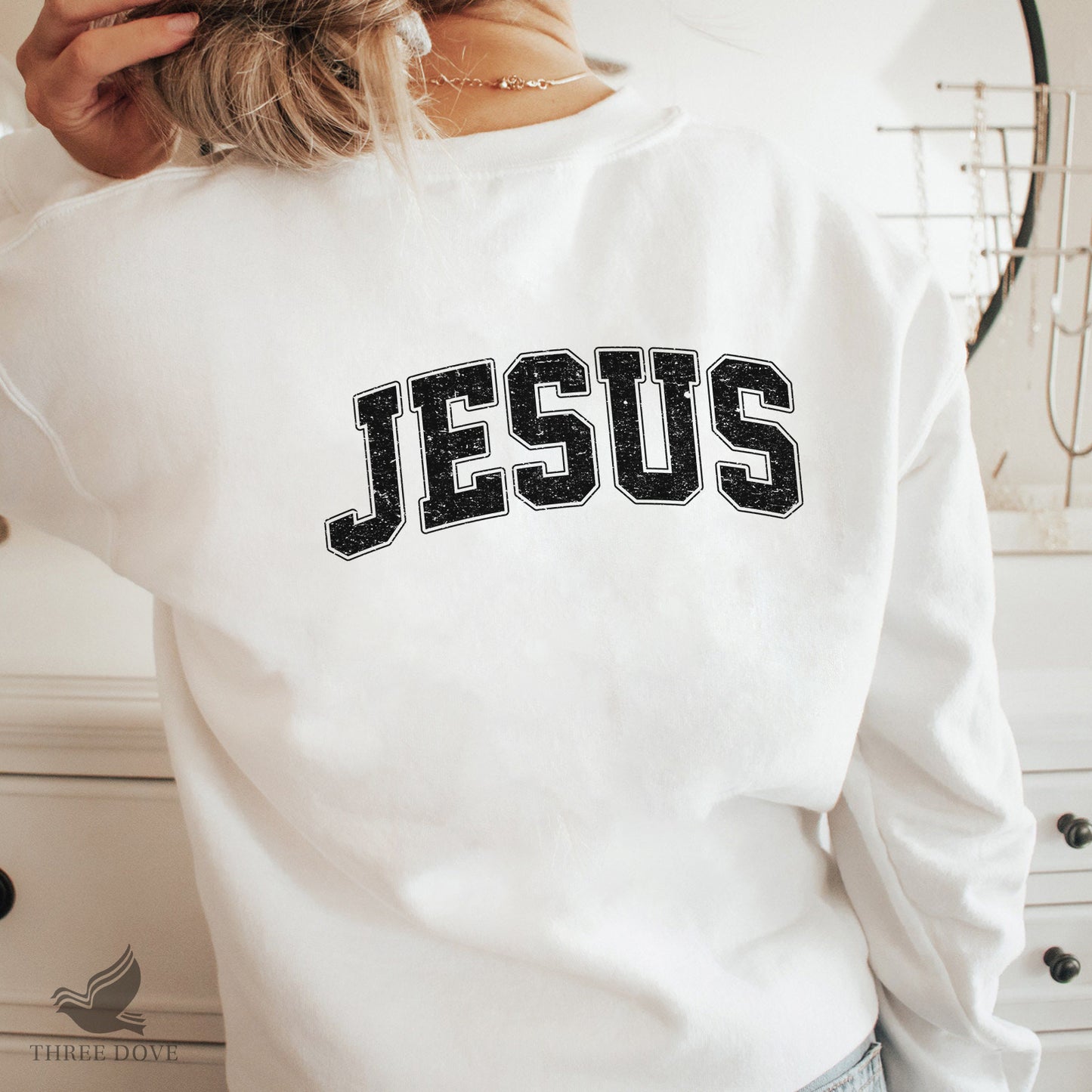 retro jesus varsity sublimation png