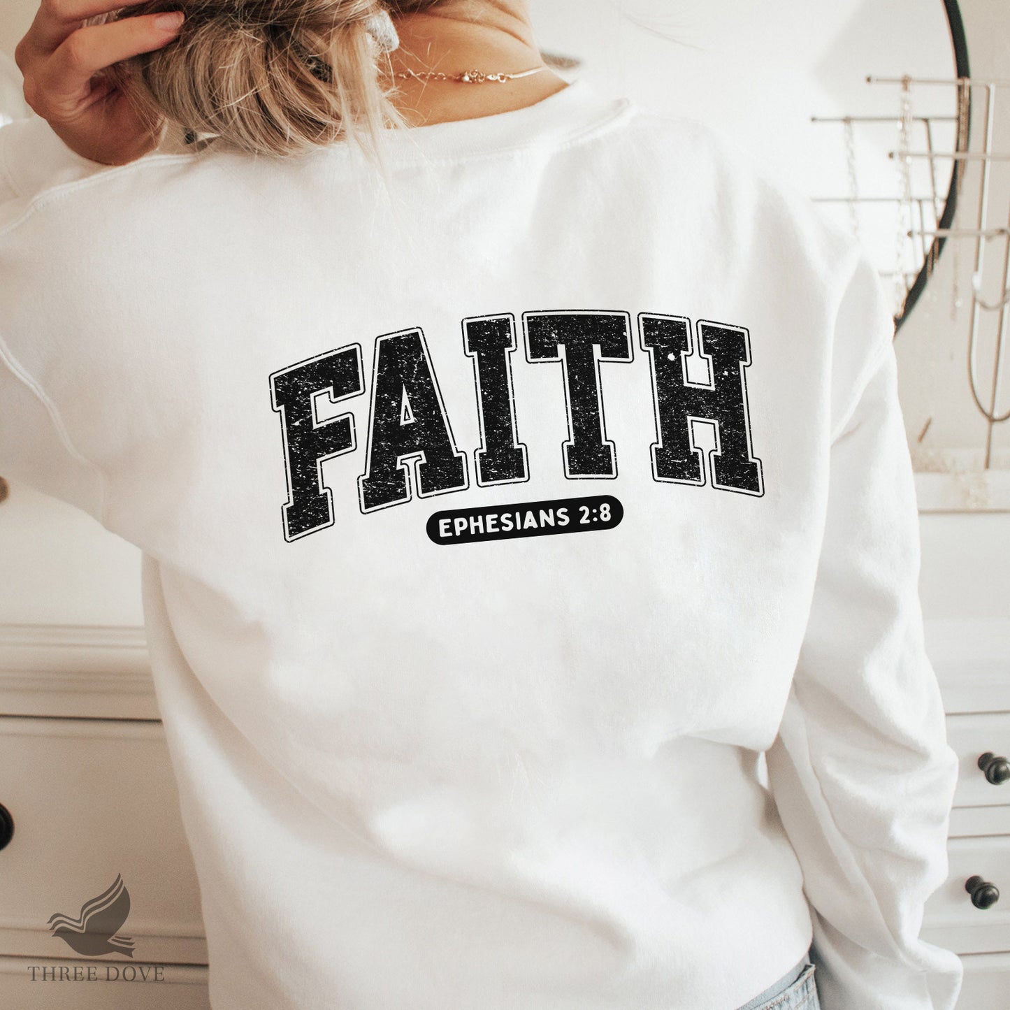 retro faith ephesians varsity sublimation png