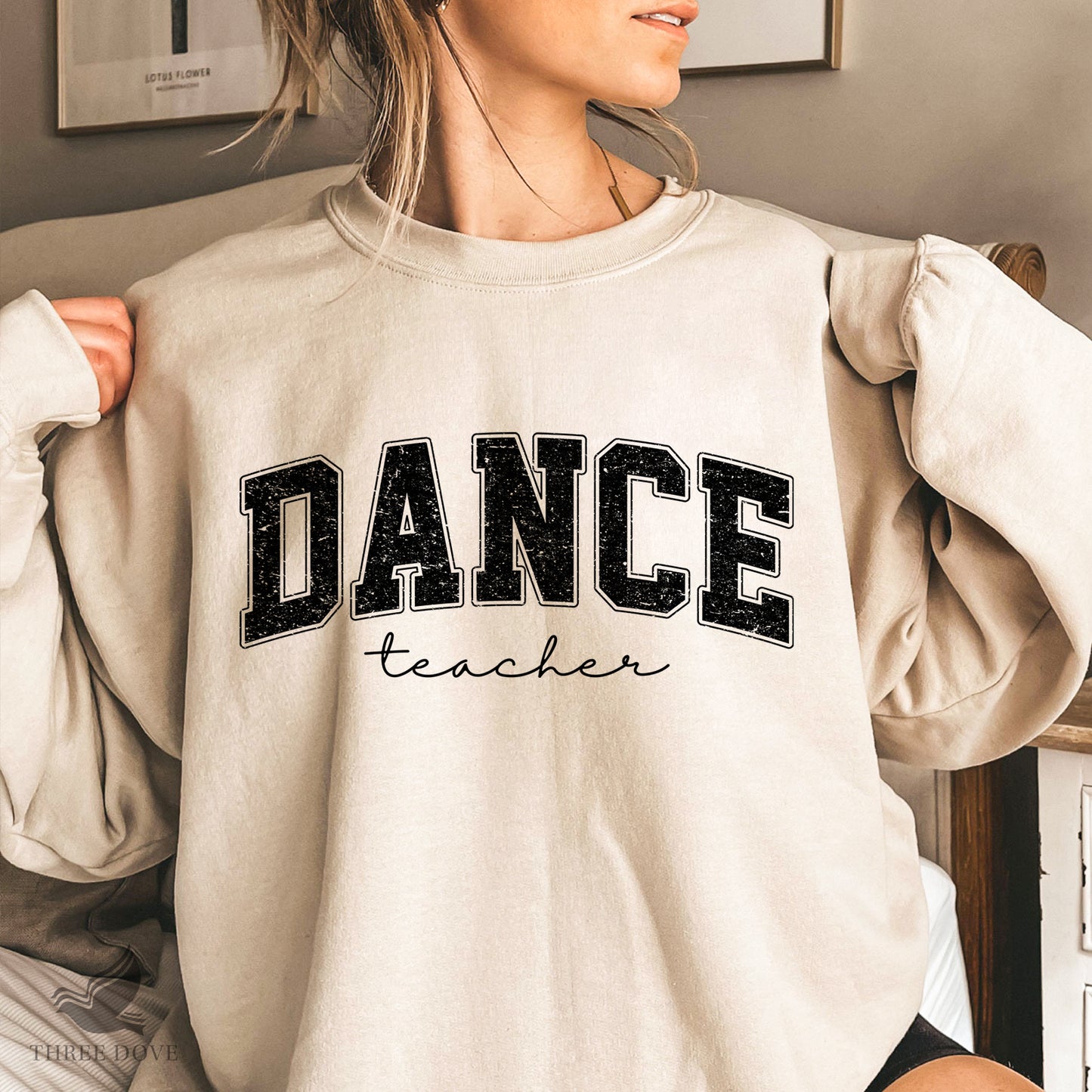 retro dance teacher varsity sublimation png