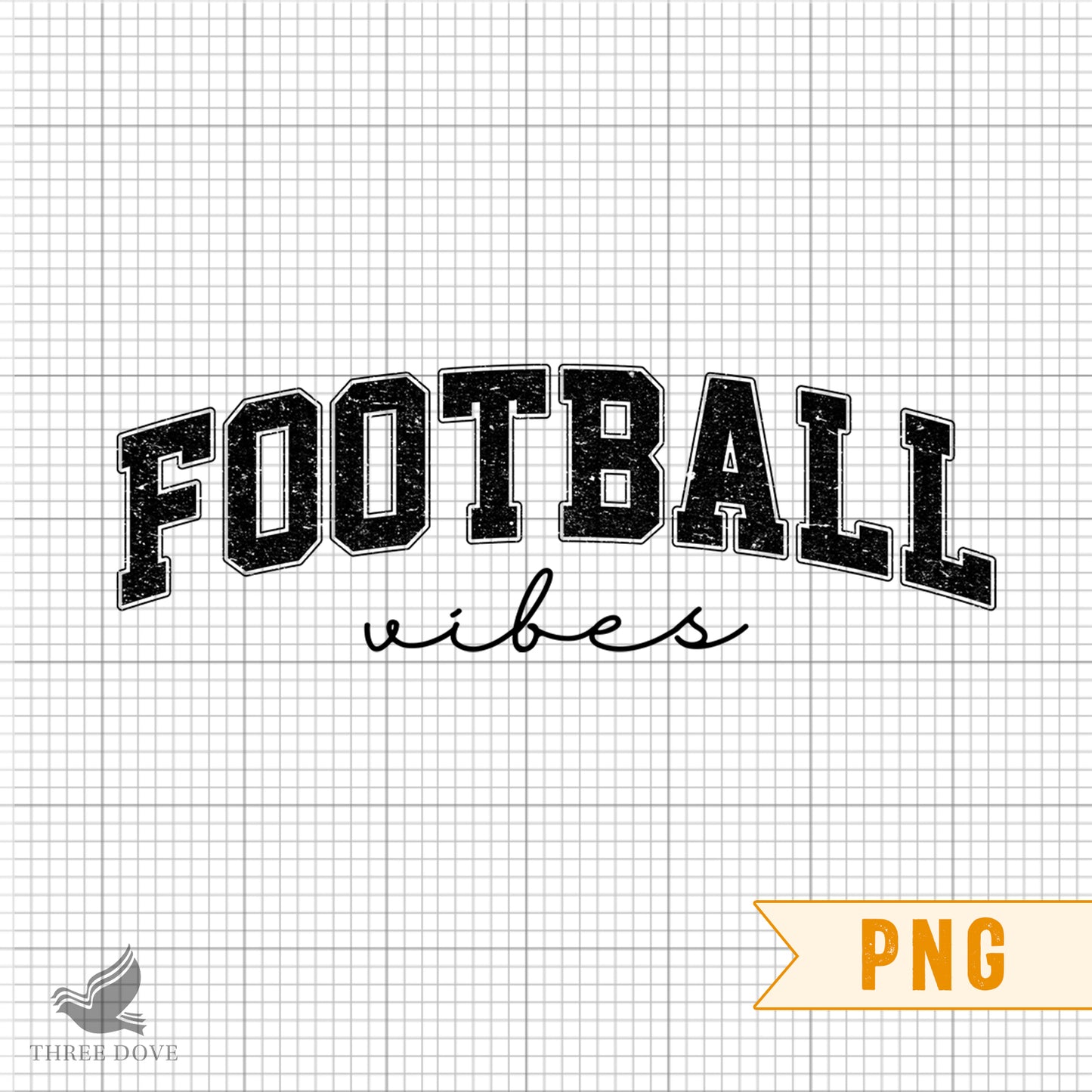 retro football vibes varsity sublimation png