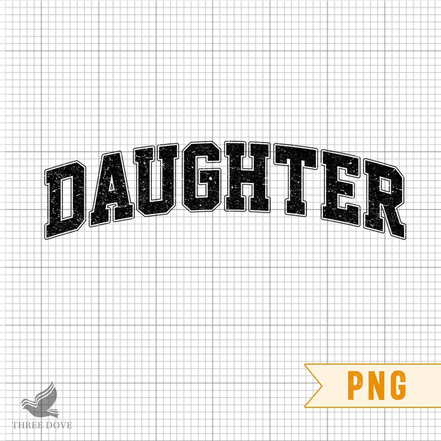 retro daughter varsity sublimation png