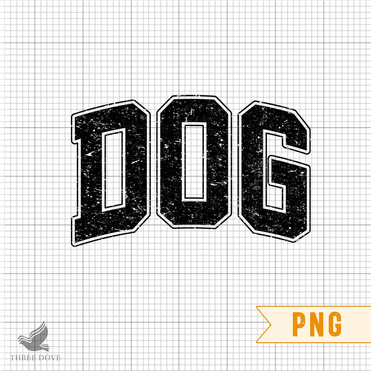 retro dog varsity sublimation png