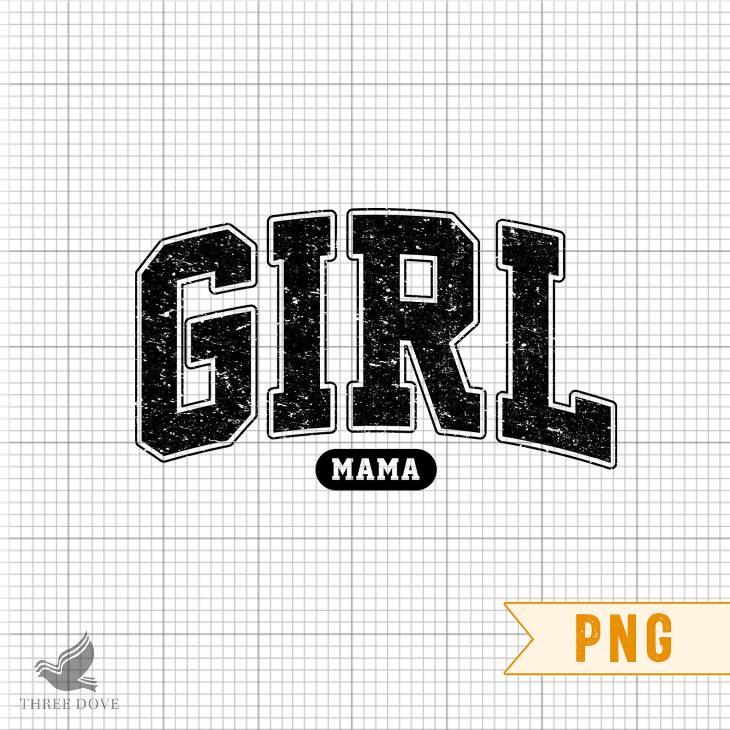 retro girl mama varsity sublimation png